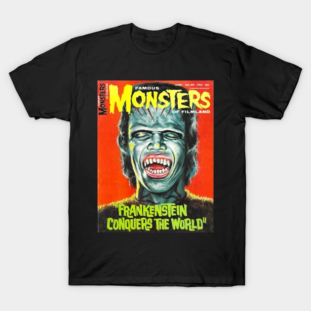 Frankenstein Conquers The World T-Shirt by Pop Fan Shop